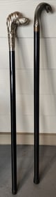 Pair Vintage Cane Sword Walking Sticks