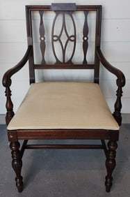 Antique Chippendale Mahogany Arm Chair