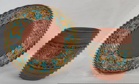 Vintage Christopher Dresser For Prattware Pottery