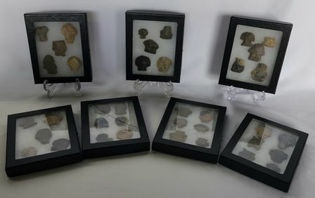 Large Collection of Native American Arrowheads