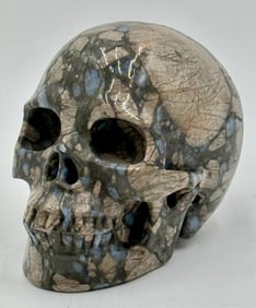 4" Que Sera Carved Crystal Skull