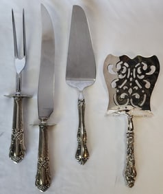 Collection of Sterling Silver Handled Serving Pcs.