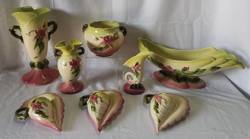 Vintage Hull Pottery 8pc Woodland Collection