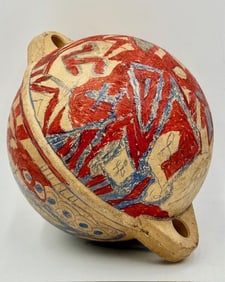 Vintage Terra Cotta Clay Fishing Buoy