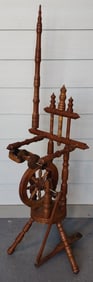 Vintage  Wooden Spinning Wheel