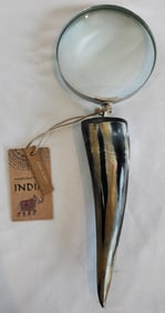 Large Horn Handle Magnifying Glass