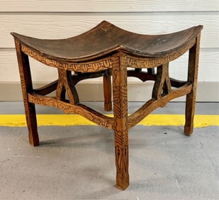 Antique Decorated Inlaid Thebes Chair