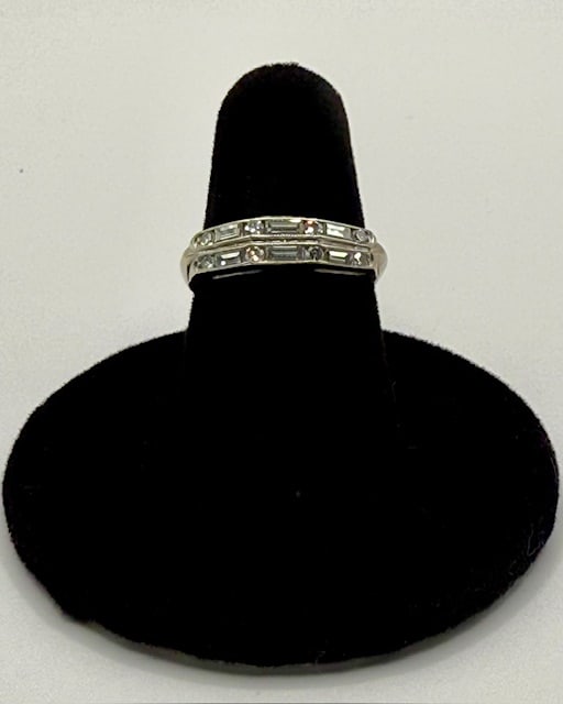 14K Two Row Diamond Band - 3.10g TW (1 of 9)