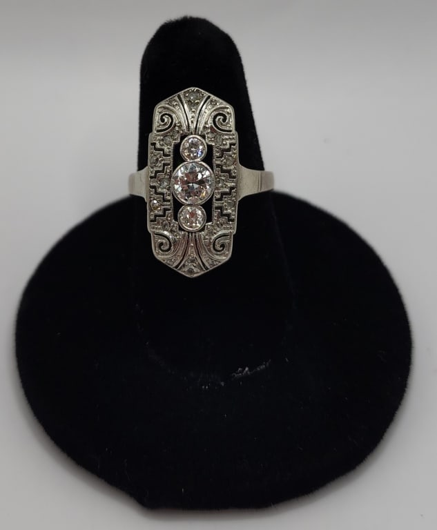 14K European Cut Diamond Ring - 4.36g TW (1 of 6)