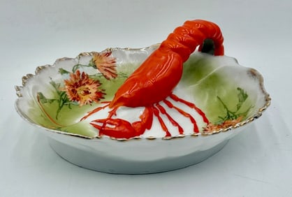 Vintage Victoria Austria Divided Lobster Plate
