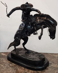 Frederick Remington 'The Bronco Buster' Bronze
