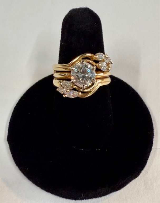 14k 1ct Round Cut Diamond Engagement Ring (1 of 15)