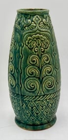 Beautiful Aqua Glazed Pottery Vase