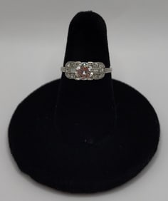 Platinum Antique Style Diamond Ring - 3g TW