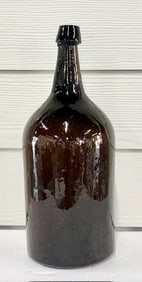 Vintage Large Brown Amber Glass Bottle