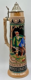 Vintage German Hand Painted Oversized Stein