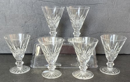 6 Waterford Crystal Eileen Cordial Glasses