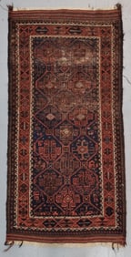 Vintage Tribal Baluch Rug