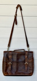 Skully 81st Aero Squadron Leather Satchel