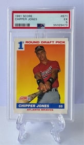 1991 Score Clipper Jones Rookie Card