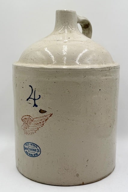 Vintage Red Wing Union Stoneware 4 Gallon Jug (1 of 12)