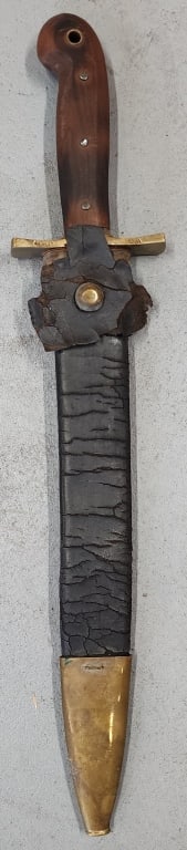 1849 Ames Mfg. Co. Rifleman's Knife & Sheath (1 of 9)