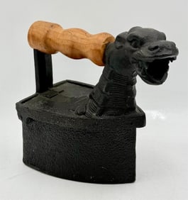 German Cast Iron "The Monster" Dragon Sad Iron