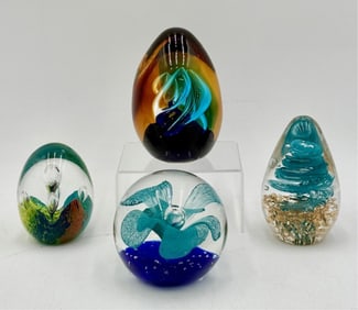 Beautiful Collection of Art Glass Paperweights