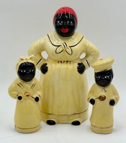 3pc Collection Black Americana Kitchen Items