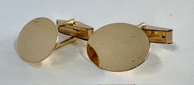 14k Yellow Gold Cufflinks - 7.2g
