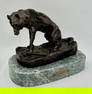 'Lone Wolf' Bronze After C.M. Russell