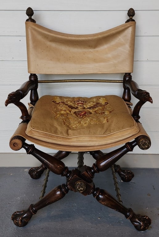 Maitland Smith Regency & Campaign Style Chair (1 of 12)