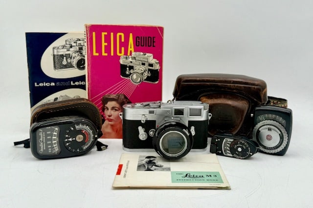 Vintage German Leica M3 Camera & Accessories (1 of 19)