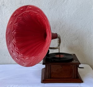 Vintage Polyphon Musik Crank Gramophone