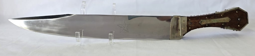 Large Tommy Goff Coffin Bowie Knife (1 of 8)