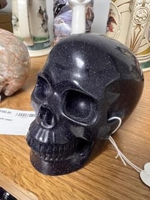 Blue Goldstone Skull
