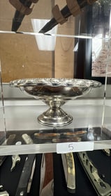 Vintage La Pierre 46A Sterling Silver 6-1/4" Compote Footed Dish Weighted