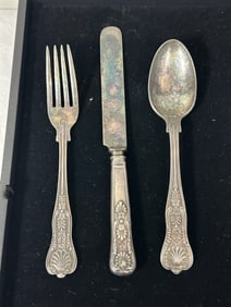 International Silver Company U.S. Navy Kings Pattern Silverplate Flatware Set