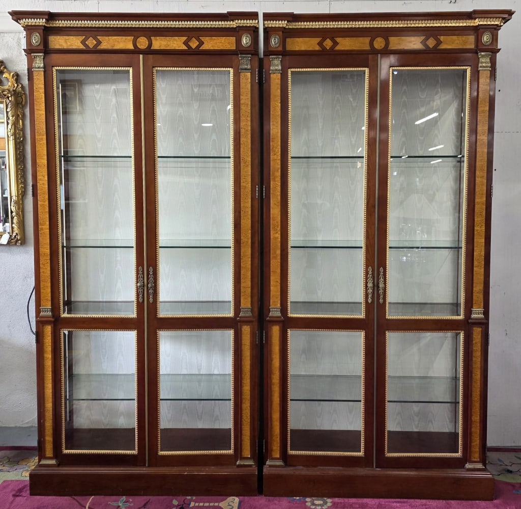 John Widdicomb Neoclassical Double Display Case (1 of 7)
