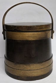 Antique Primitive Wooden Firkin