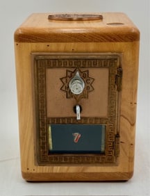 Vintage Handcrafted Brass U.S. P.O. Box Bank