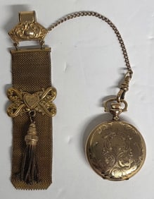 Antique N.Y. Standard Watch Co. Gold Filled Pocket Watch