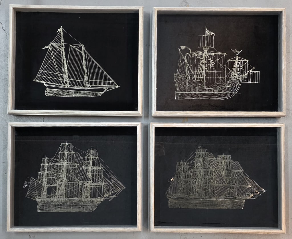 4 Sterling Silver Clipper Ship Thermopylae (1 of 7)