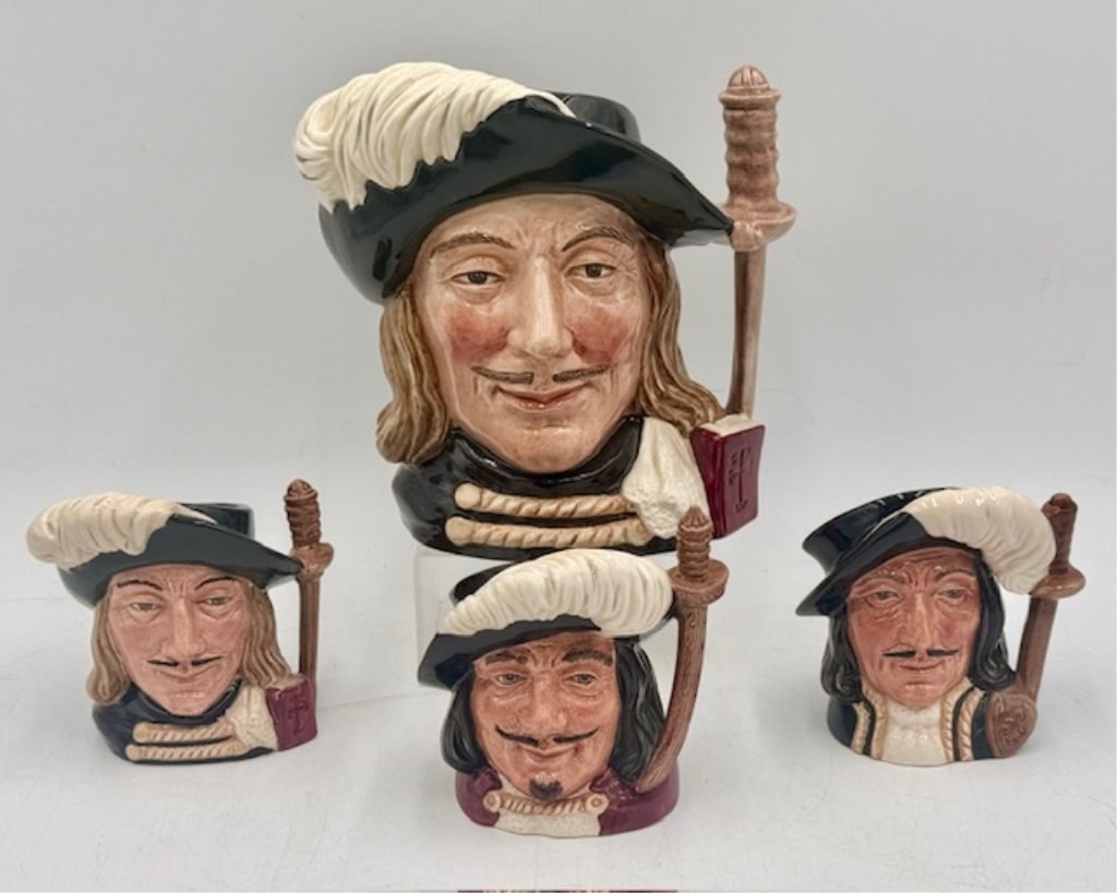 Vintage Royal Doulton Three Musketeers Toby Jugs (1 of 19)