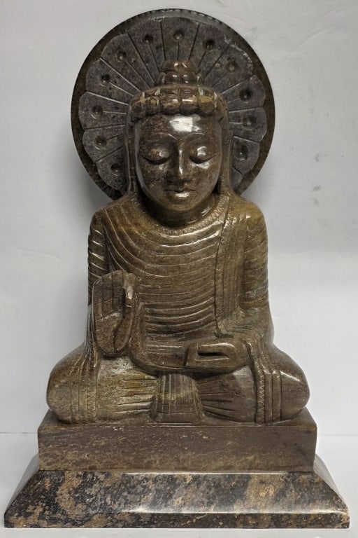 Hand Carved Soapstone Buddha Statue (1 of 6)