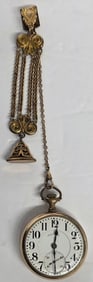 Antique Illinois Gold Filled Pocket Watch