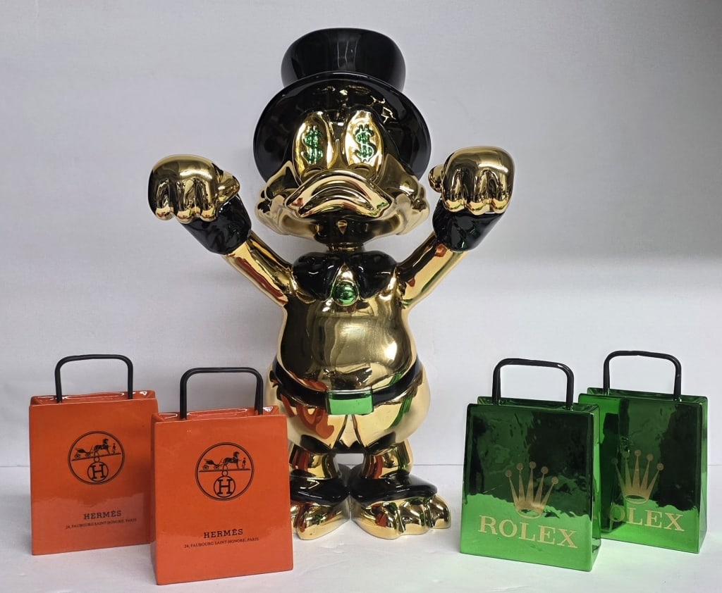 L.E. Pop Art "Billionaire Duck" Sculpture (1 of 14)