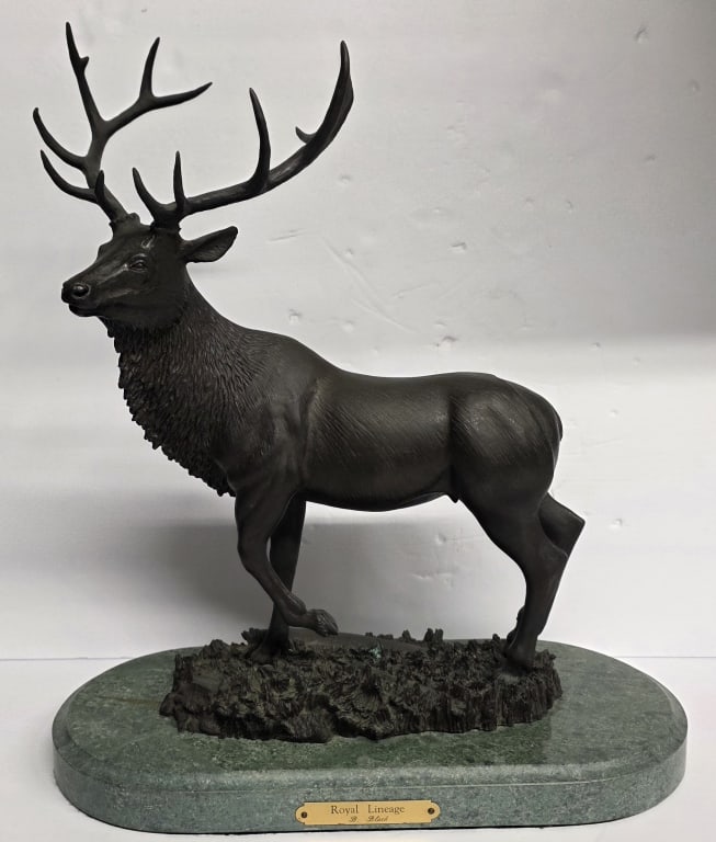 B. Black "Royal Lineage" Bronze Sculpture (1 of 7)