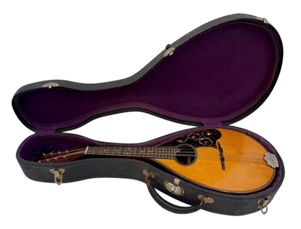 Vintage S.S. Stewart Style Inlaid Mandolin (1 of 16)