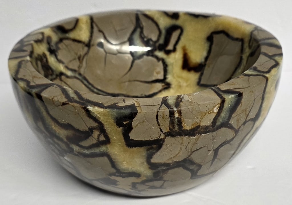 Polished Septarian Nodule Bowl (1 of 8)